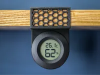 Clip d'étagère pour hygromètre/thermomètre circulaire — photo 1