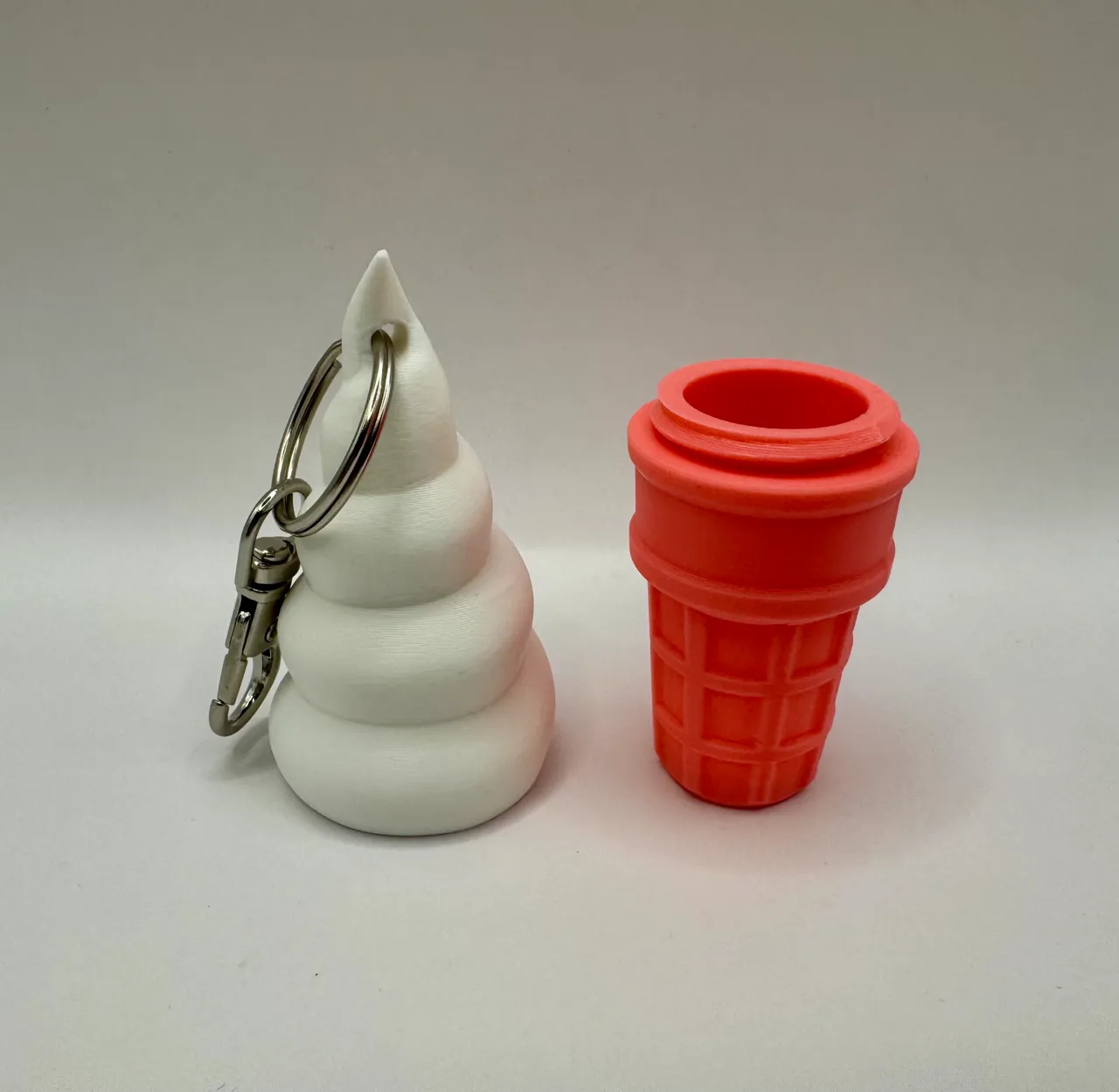 Ice Cream Chapstick Holder Keychain view 4