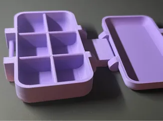 6 Compartment Travel Pill Box