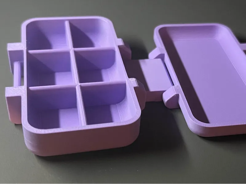 6 Compartment Travel Pill Box