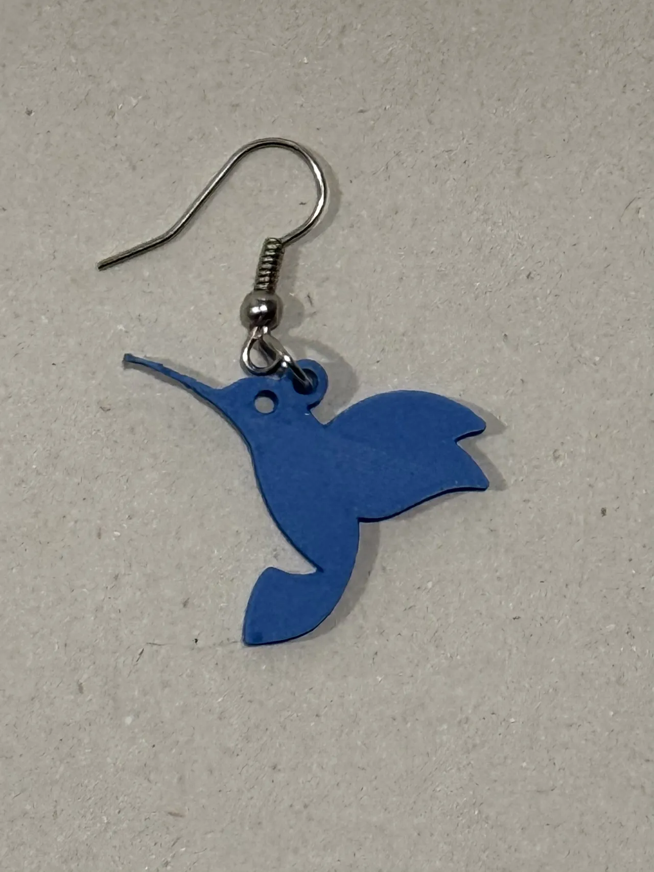 Delicate Hummingbird Silhouette Earrings view 3