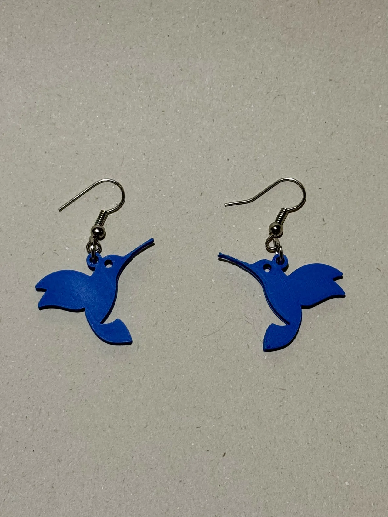 Delicate Hummingbird Silhouette Earrings view 4