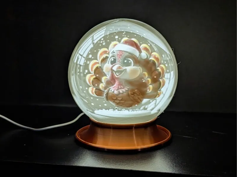 Turkey Snow Globe