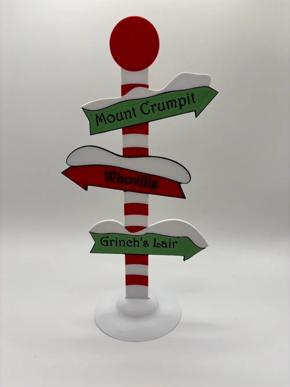 Grinch Sign &amp; Mount Crumpit by KogKbo - MakerWorld