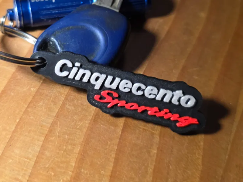 Fiat Cinquecento Sporting Keychain