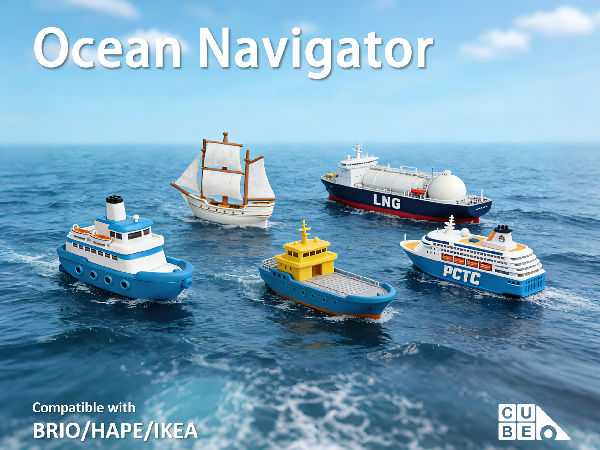 CUBEUNi-Ocean Navigator-boat ships-BRIO/IKEA