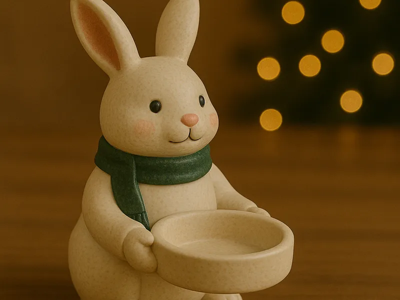 Hase Teelichthalter