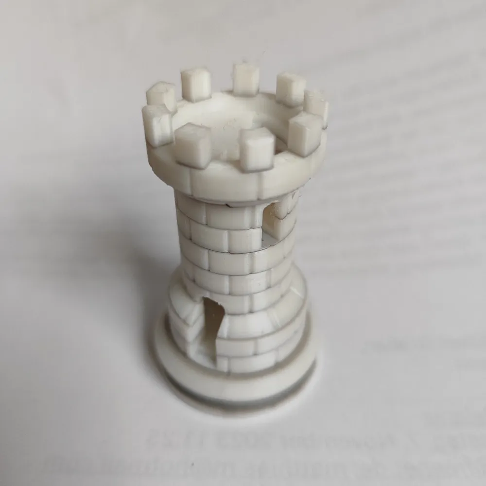 Rook with stairs - two color / Schachtum zweifarbig - Free 3D Print ...