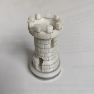 Rook with stairs - two color / Schachtum zweifarbig