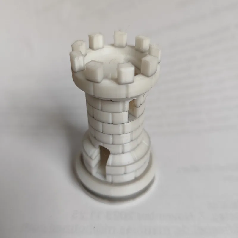 Rook with stairs - two color / Schachtum zweifarbig