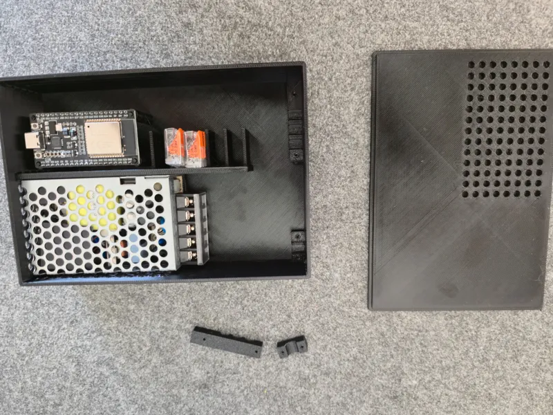 Gehäuse ESP32 + Meanwell RS-25-5 + Wago221