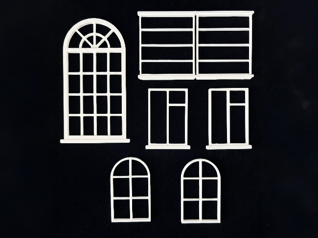 Miniature Multi-Style Window and Doors Set 