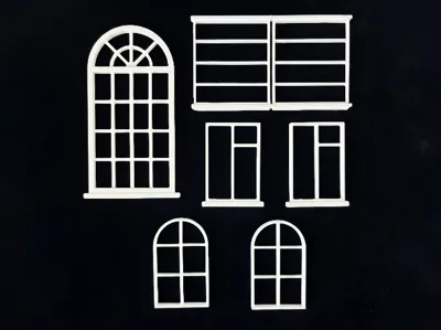 Miniature Multi-Style Window and Doors Set 