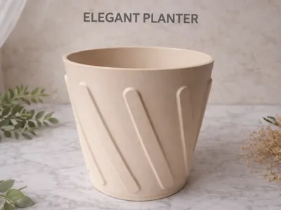 Elegant Spiral Planter – Minimal Modern Pot