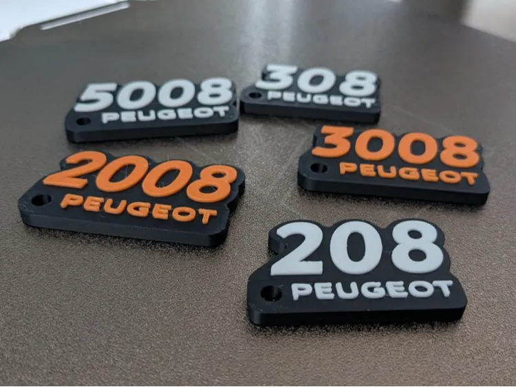 Peugeot Keychain Pack 108,208,308,408,508,2008-etc