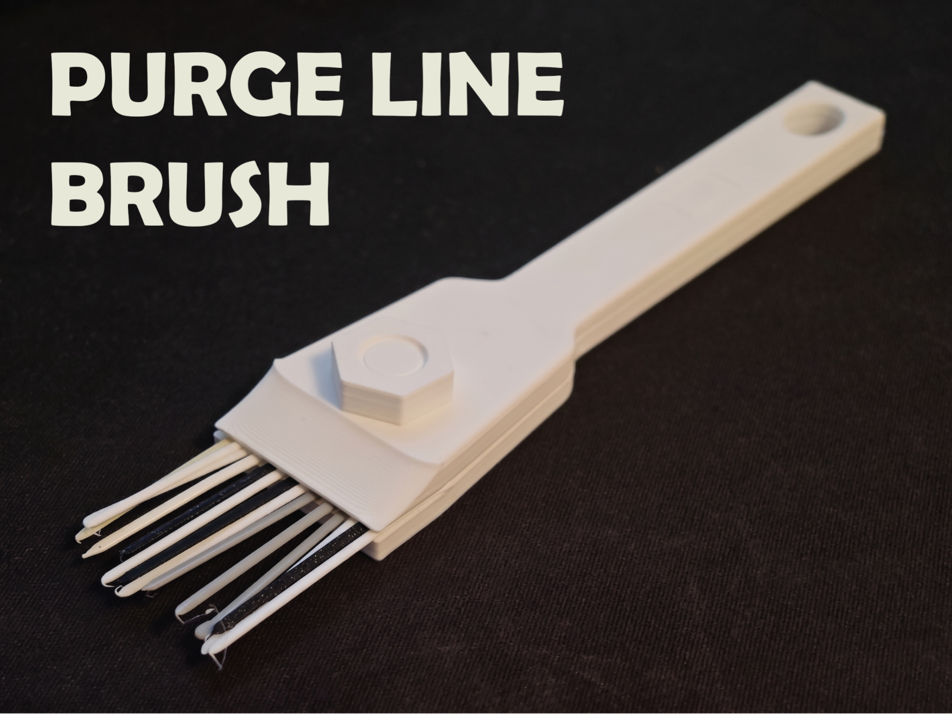 Purge Line Brush | Upcycle Your 3D Printer Waste!
