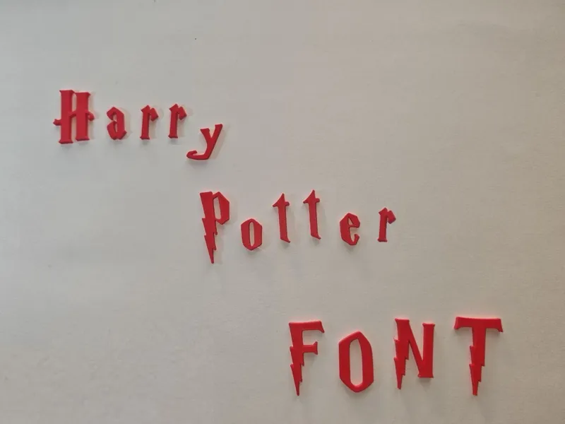 Harry Potter FONT Alphabet Letters