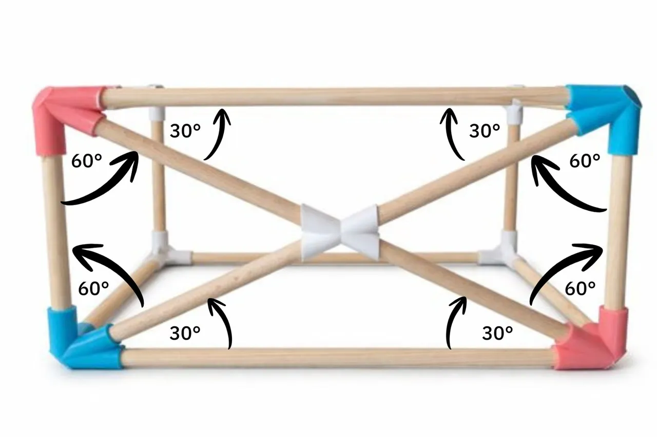 Customizable 3–6 Way Connector – Any Angle Joint view 3