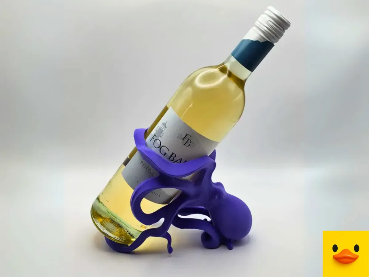 Octopus Wine Bottle Holder by The Duck Vault MakerWorld: Download Free 3D Models - 3D model önizlemesi