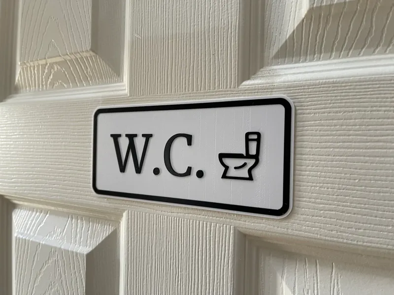 Water Closet Bathroom Sign