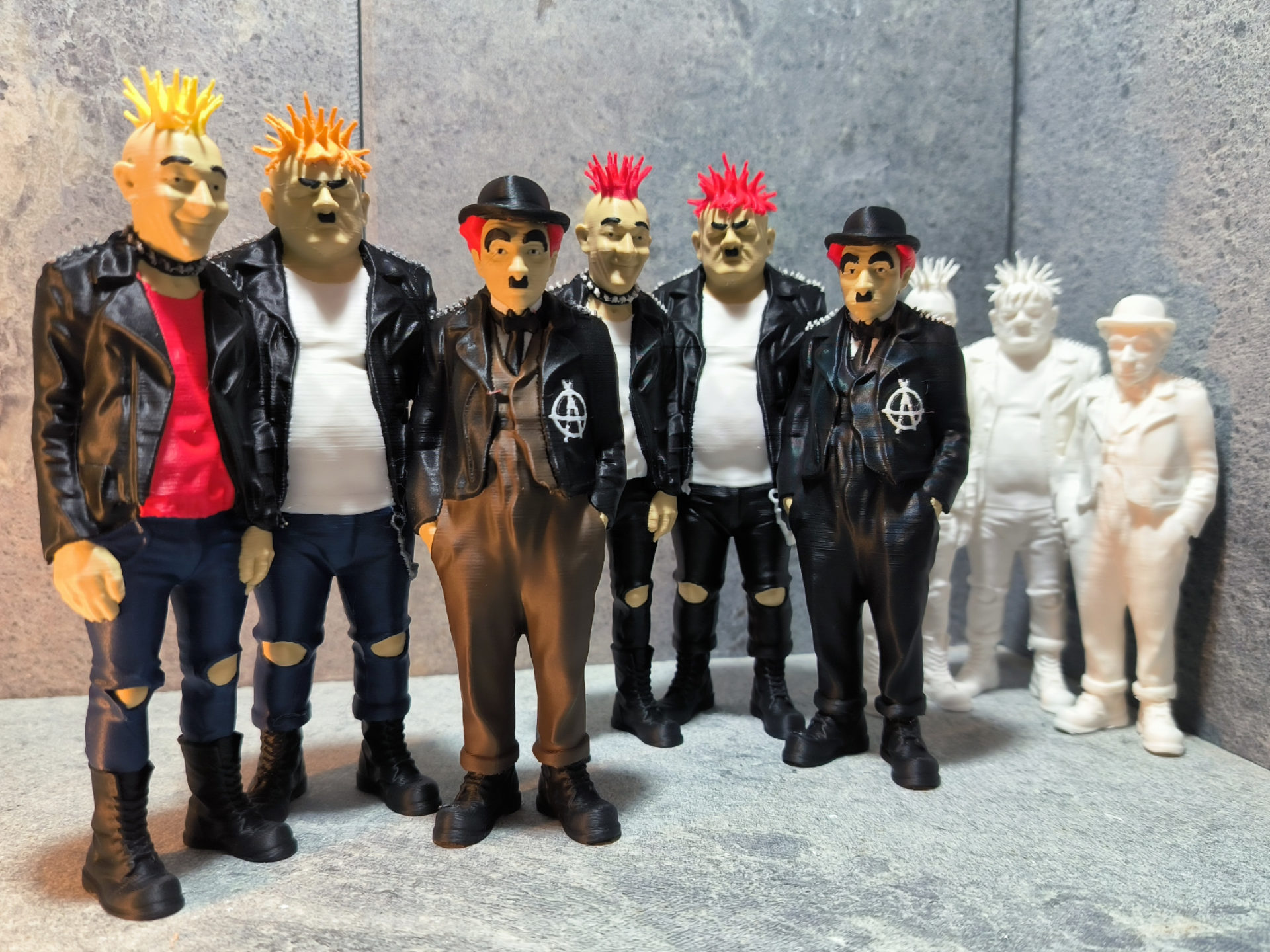 Dick und Doof und Charlie Chaplin 1/4/9 Farbig V2