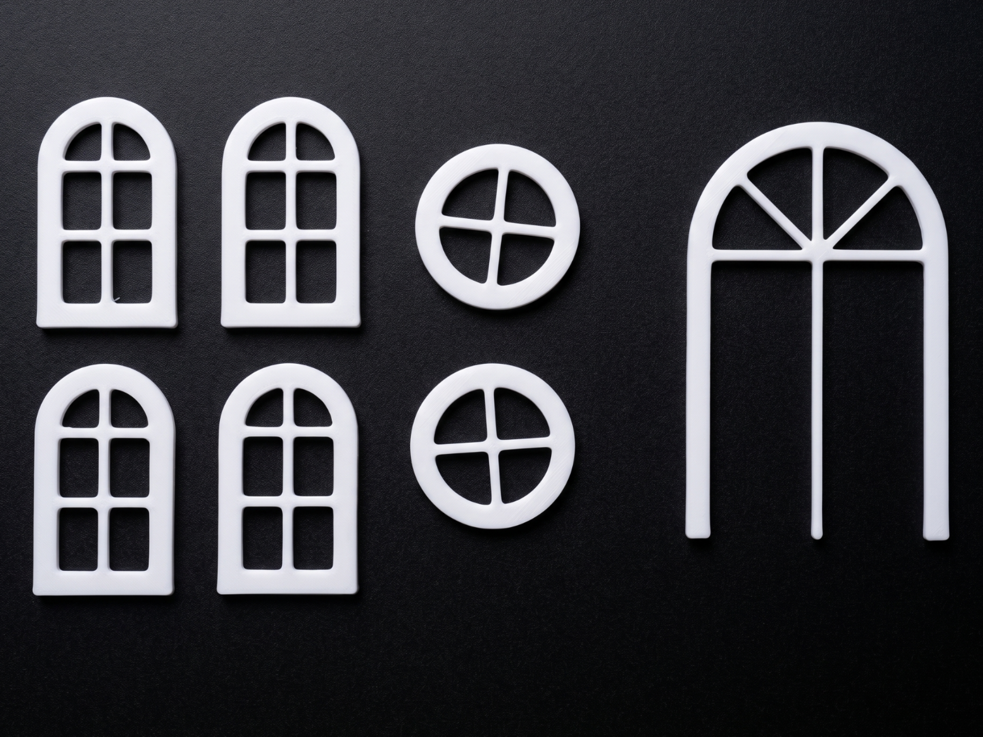 Small Windows and doors set for house