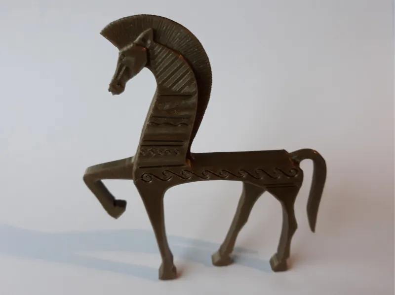 Cheval grec antique bronze