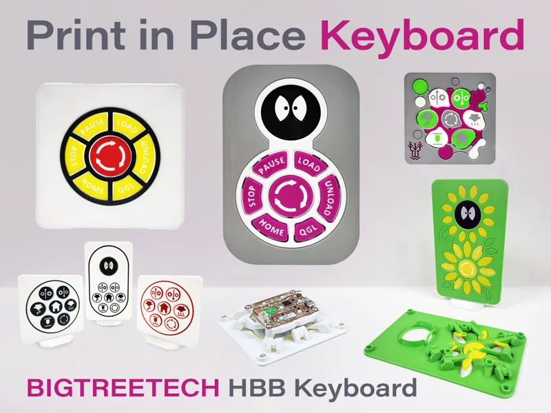 Print In Place Keyboards for the BTT HBB Keyboard