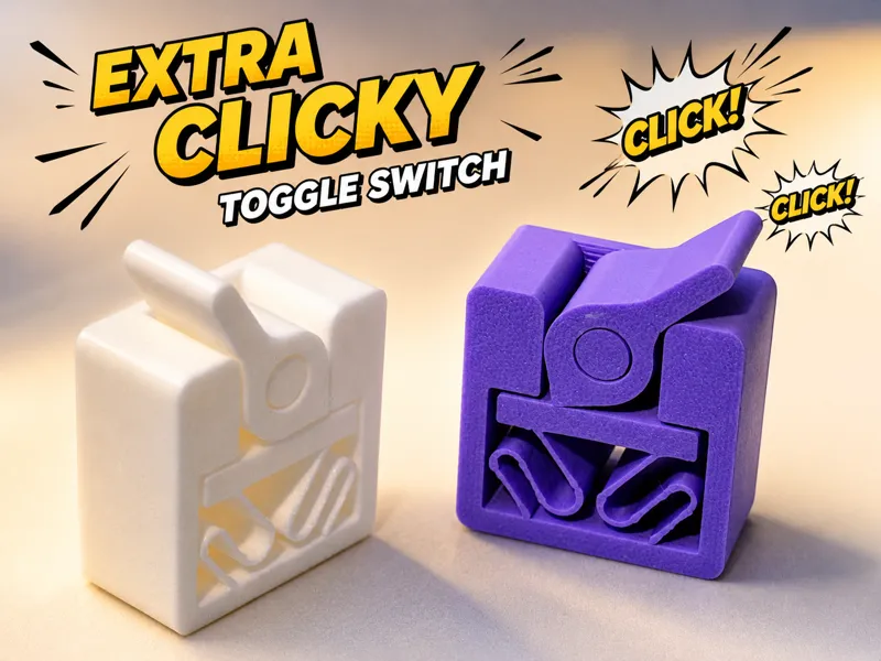 Extra Clicky Print-In-Place Fidget Switch