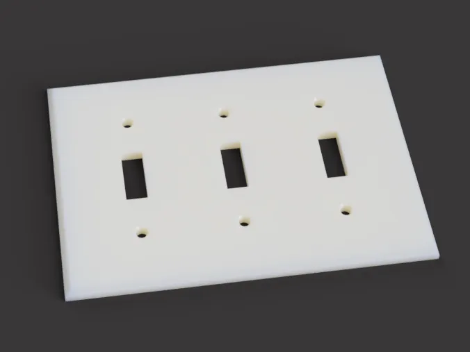 Triple Light Switch Cover