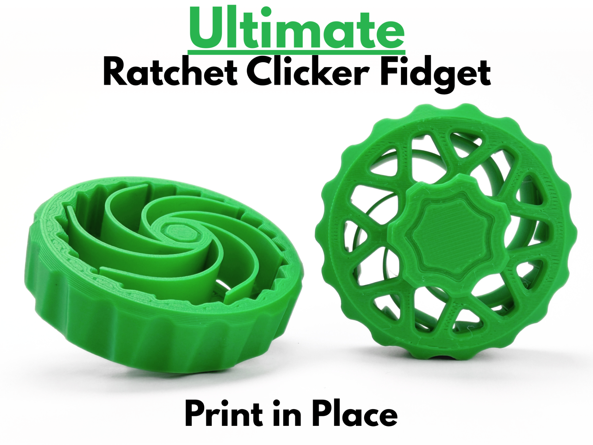 Ultimate Ratchet Clicker Fidget (Print in Place) 3D model