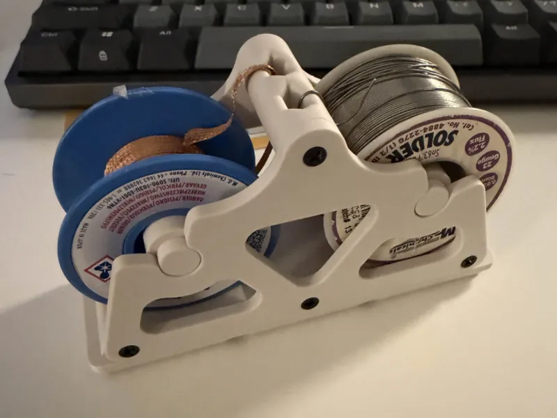 1x3 Gridfinity Wick and Solder Spool Holder