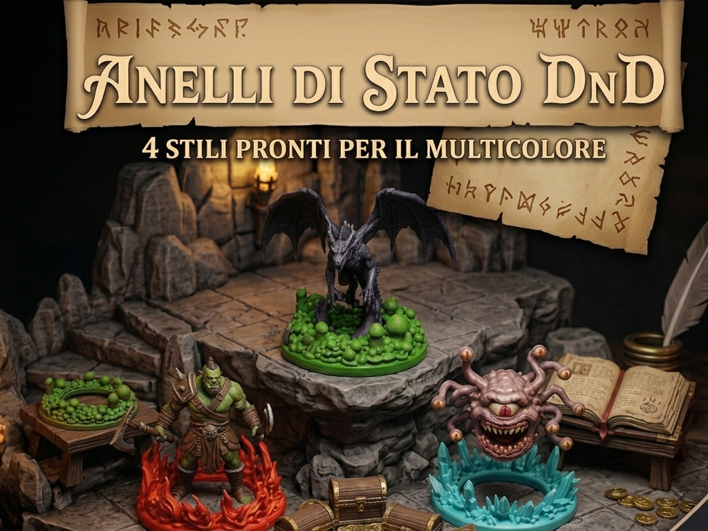 D&D Organic Status Rings / Condition Markers 