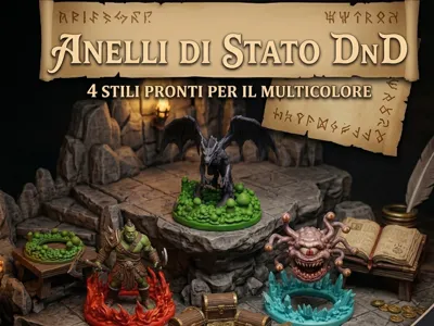 D&D Organic Status Rings / Condition Markers 