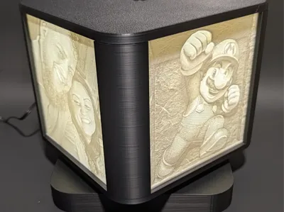 Spinning Lithophane Cube