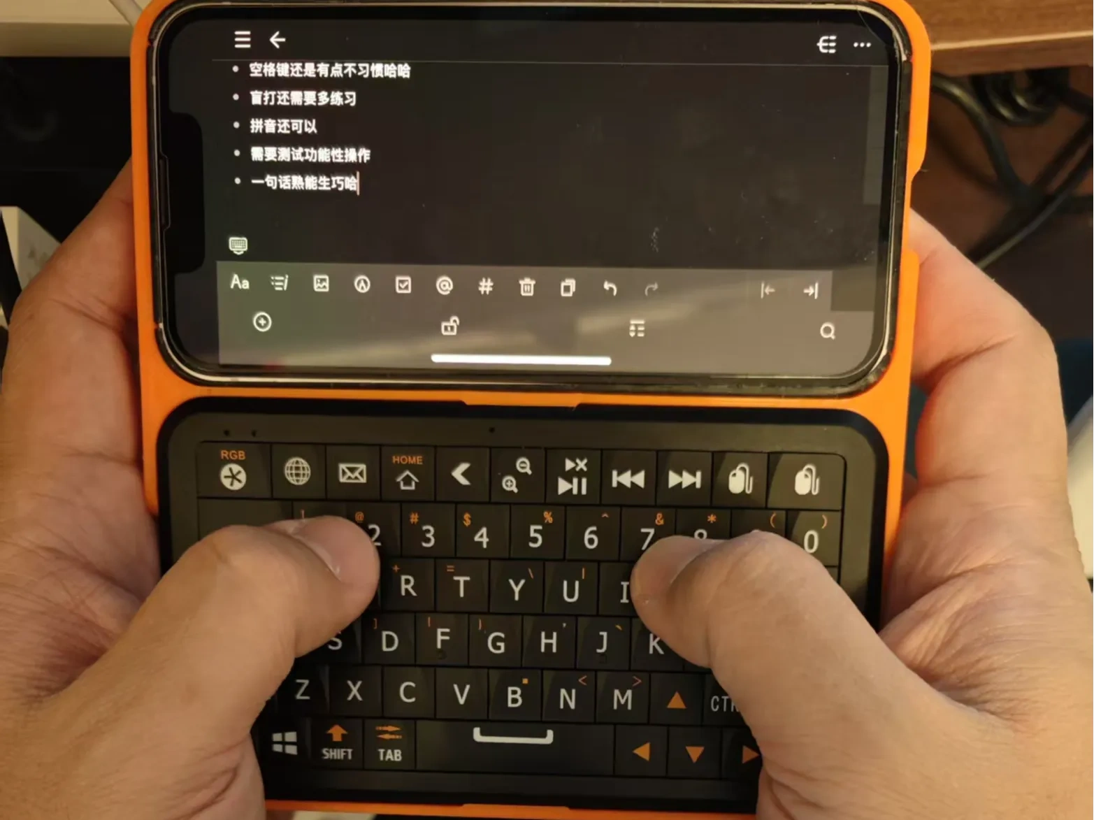 Winmaxle B1 + iPhone 13 mini 缝合怪