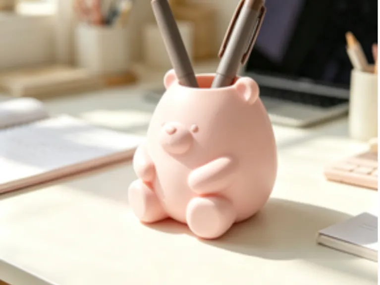 Cute little bear pen holder