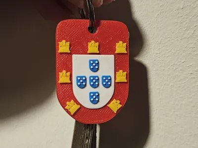 Portugal Coat of Arms Keychain