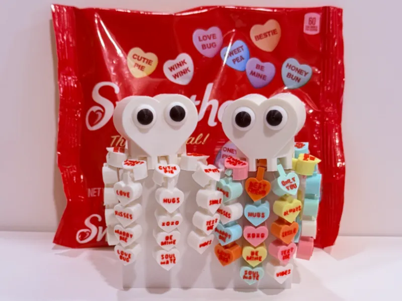 Conversation Heart Octopus - Articulated 