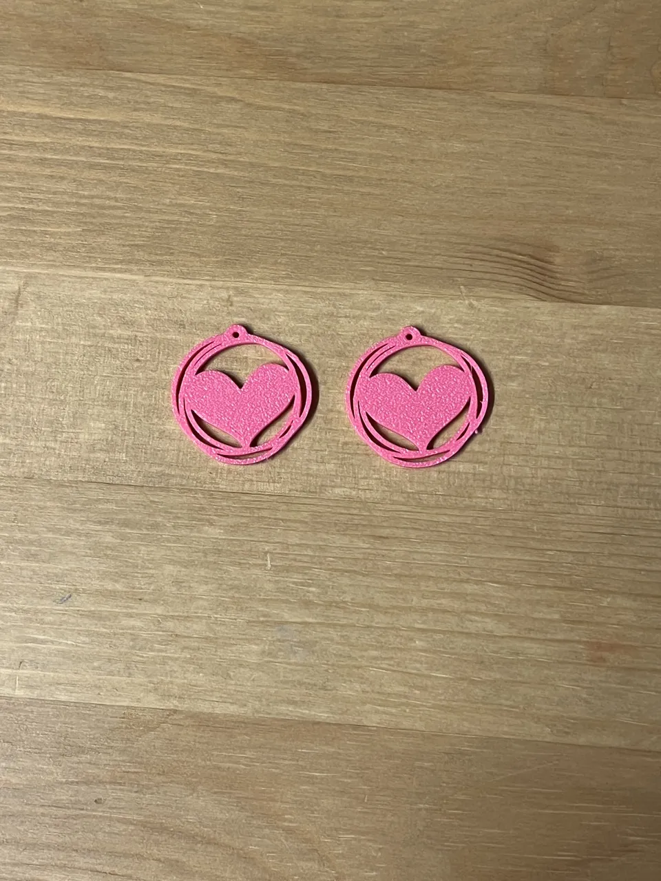heart earrings view 2