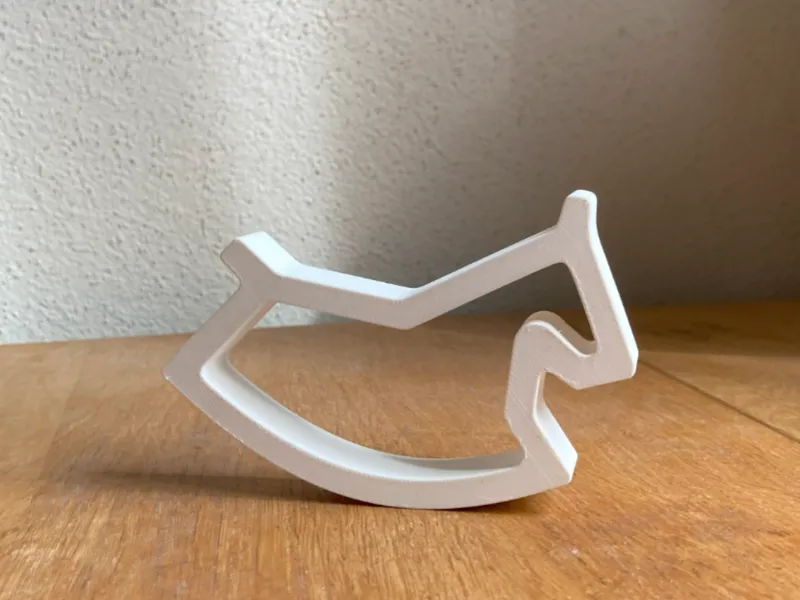 Minimalistic rocking horse