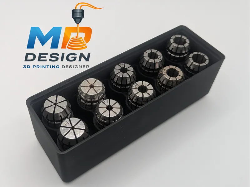 Gridfinity Holder for ER16 Collets
