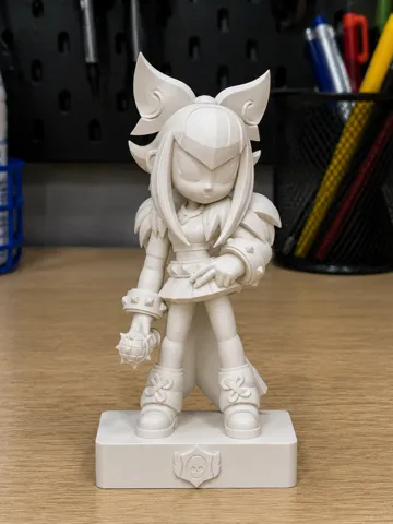 Letrero o emblema decorativo: Melodie - Brawl Stars Queen Chess Piece — vista de referencia 2