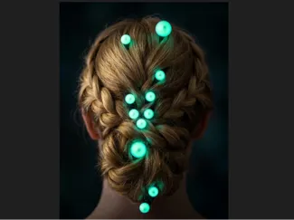 Broche à cheveux Constellation du Taureau