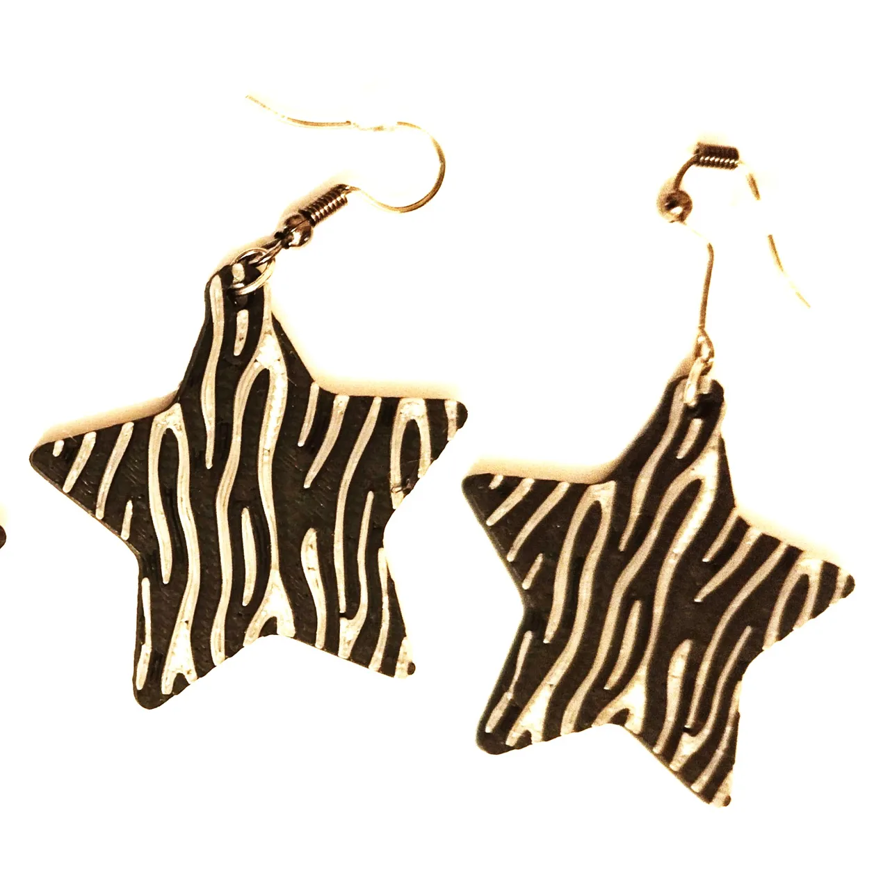 PENDIENTES ESTRELLA ANIMAL PRINT view 3