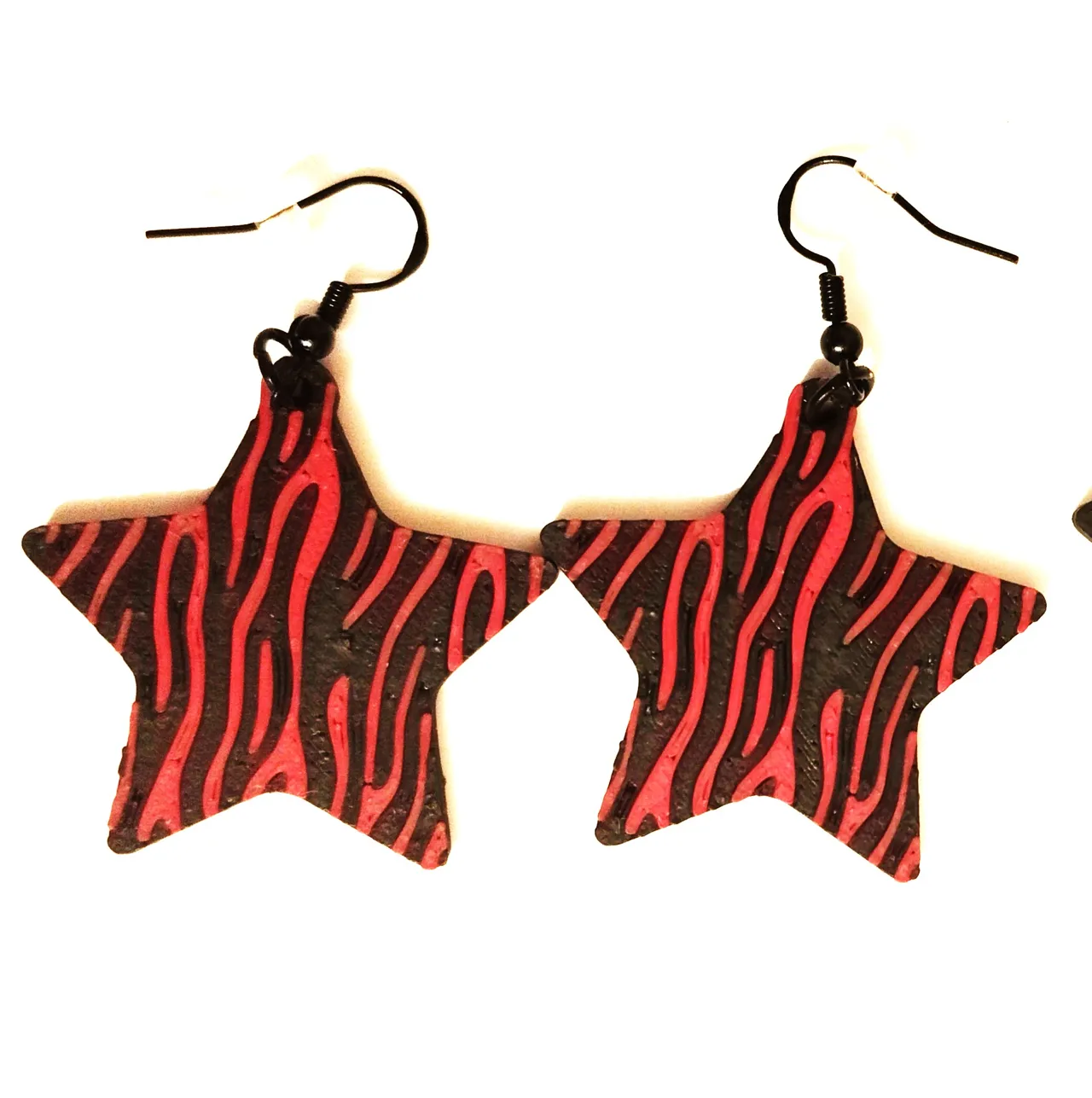 PENDIENTES ESTRELLA ANIMAL PRINT view 2