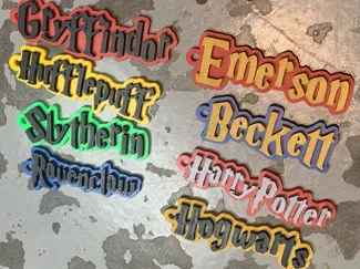 Harry Potter Font Keychain 130 names and counting!