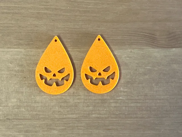 pumpkin earrings