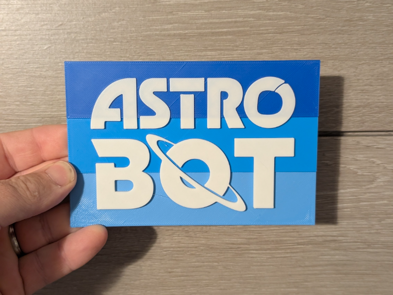 Astro Bot PS5 logo sign plaque 2-sizes