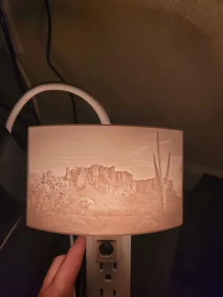 Desert Model Night Light Lithophane